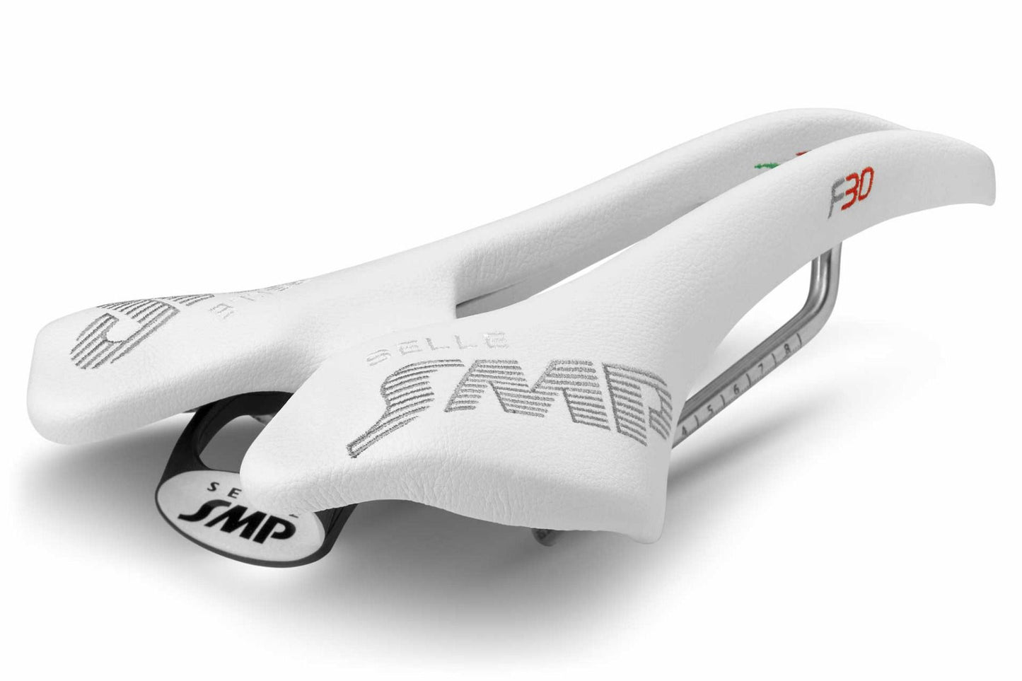 Selle SMP F30 Saddle with Steel Rails (White)