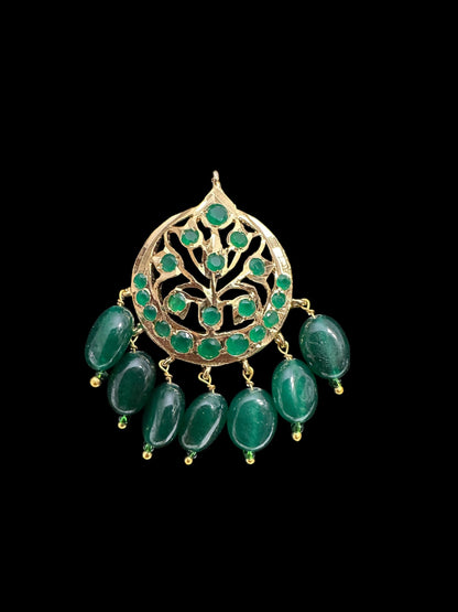 ET537 Asmee earrings in green  (READY TO SHIP )