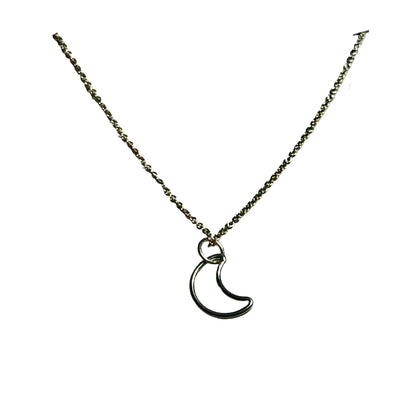Bertoni Gold-Filled Crescent Moon Necklace – Celestial Healing Jewelry