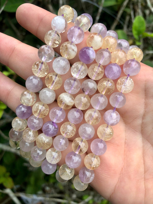 Amethyst & Citrine 8mm Bracelet – Spiritual Growth & Abundance