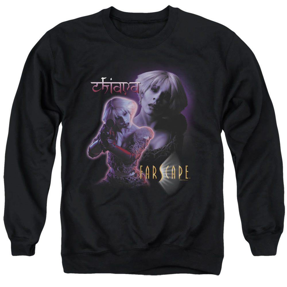 Farscape Chiana Mens Crewneck Sweatshirt Black Officially Licensed