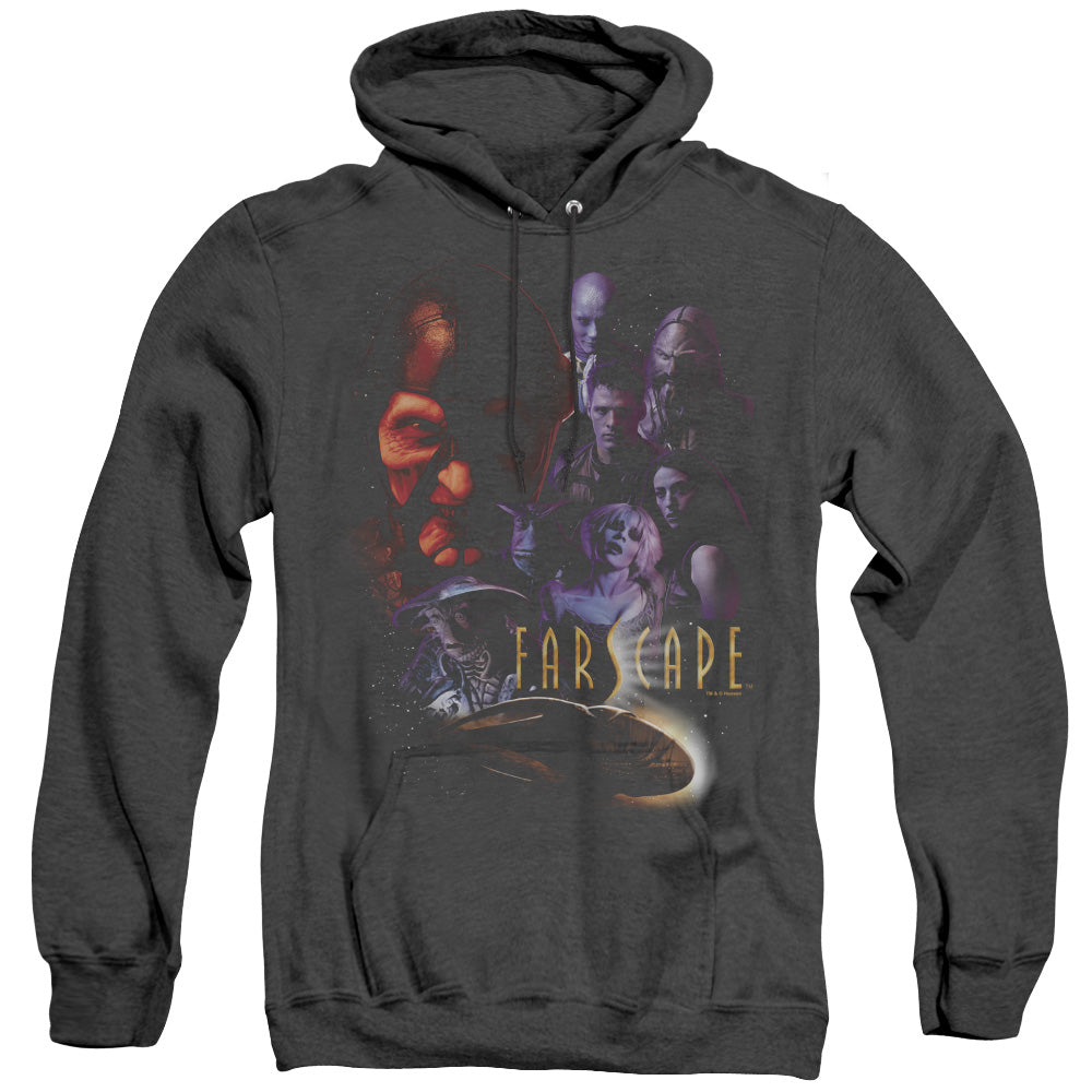 Farscape Criminally Epic Mens Heather Hoodie Black Officially Licensed