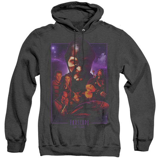 Farscape 20 Years Collage Mens Heather Hoodie Black Officially Licensed