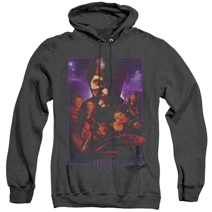 Farscape 20 Years Collage Mens Heather Hoodie Black Officially Licensed