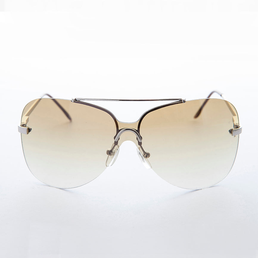 Rimless Butterfly Boho Vintage Sunglass - Farrah