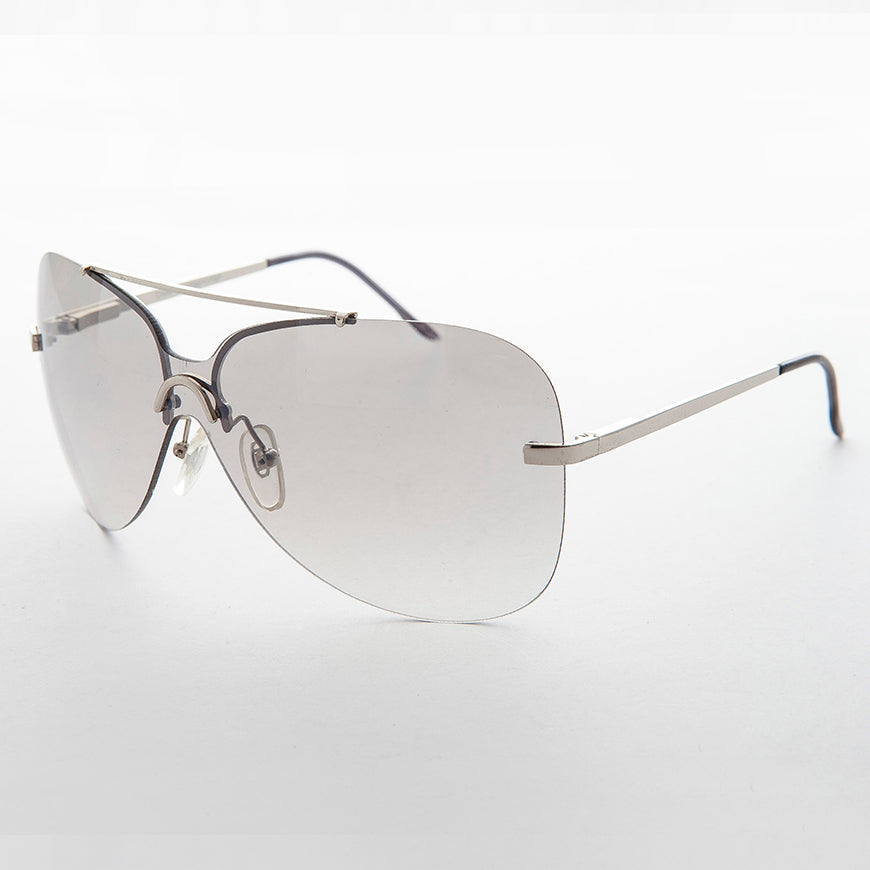 Rimless Butterfly Boho Vintage Sunglass - Farrah