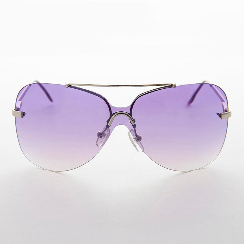 Rimless Butterfly Boho Vintage Sunglass - Farrah