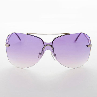 Rimless Butterfly Boho Vintage Sunglass - Farrah