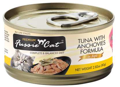 Fussie Cat Premium- Tuna With Anchovies Formula In Aspic  (2.82oz)