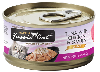 Fussie Cat Premium- Tuna With Chicken Formula In Aspic (2.82oz)
