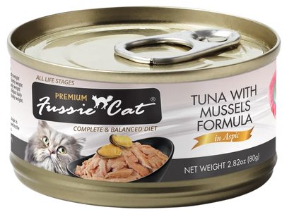 Fussie Cat Premium- Tuna With Mussels Formula In Aspic (2.82oz)