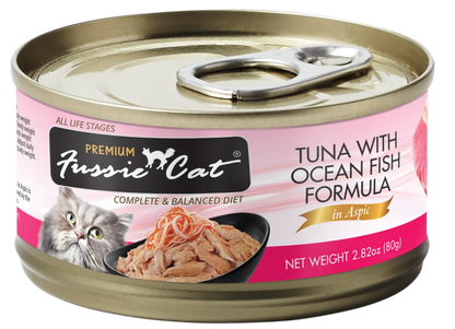Fussie Cat Premium- Tuna With Ocean Fish Formula In Aspic (2.82oz)