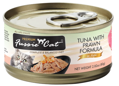Fussie Cat Premium- Tuna With Prawns Formula In Aspic (2.82oz)