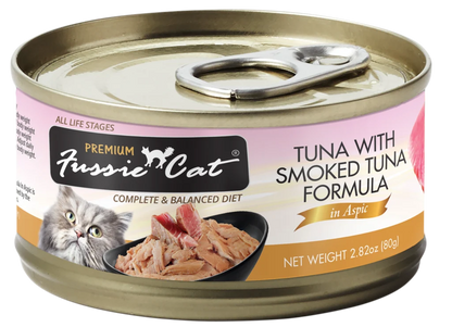 Fussie Cat Premium- Tuna With Smoked Tuna Formula In Aspic (2.82oz)