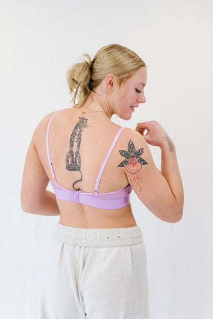 Frosted Lilac Mesh Bra