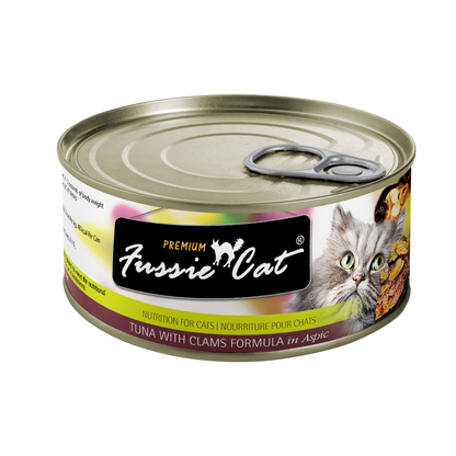 Fussie Cat Premium- Tuna With Clams Formula In Aspic (2.82oz)
