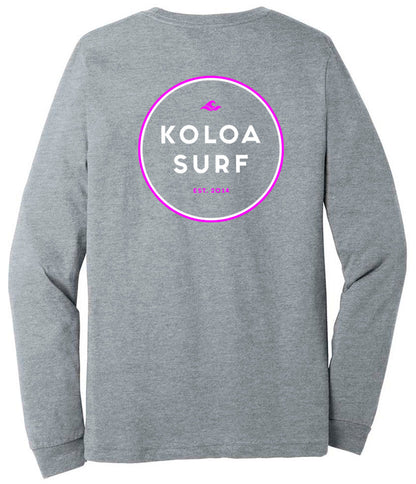 The Koloa Original Circle Ladies Long Sleeve- Pink