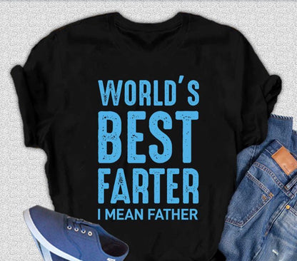 World's Best Farter Men's Bamboo Viscose/Organic Cotton Short Sleeve Graphic T-Shirt