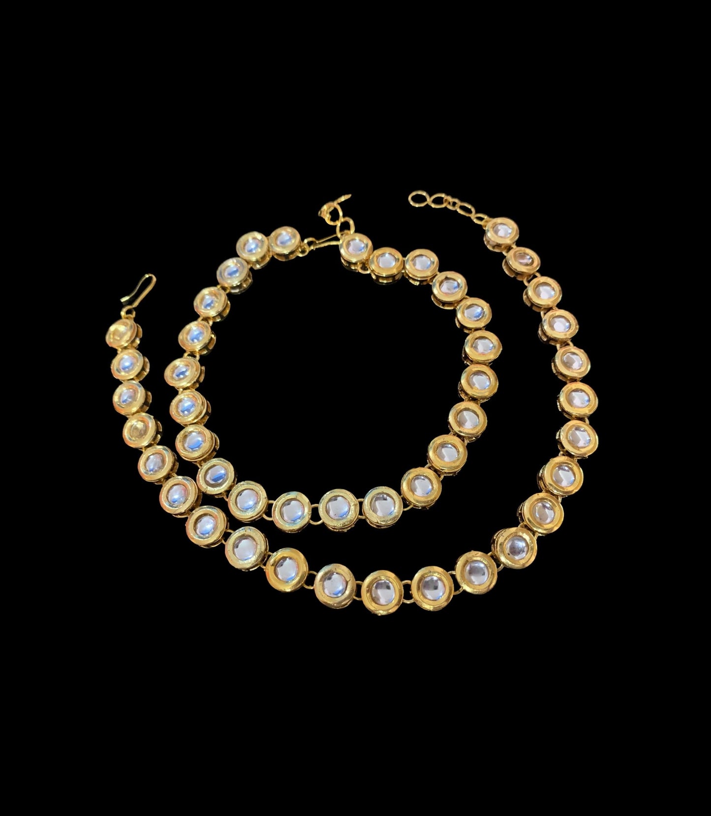 Kundan anklets (READY TO SHIP)