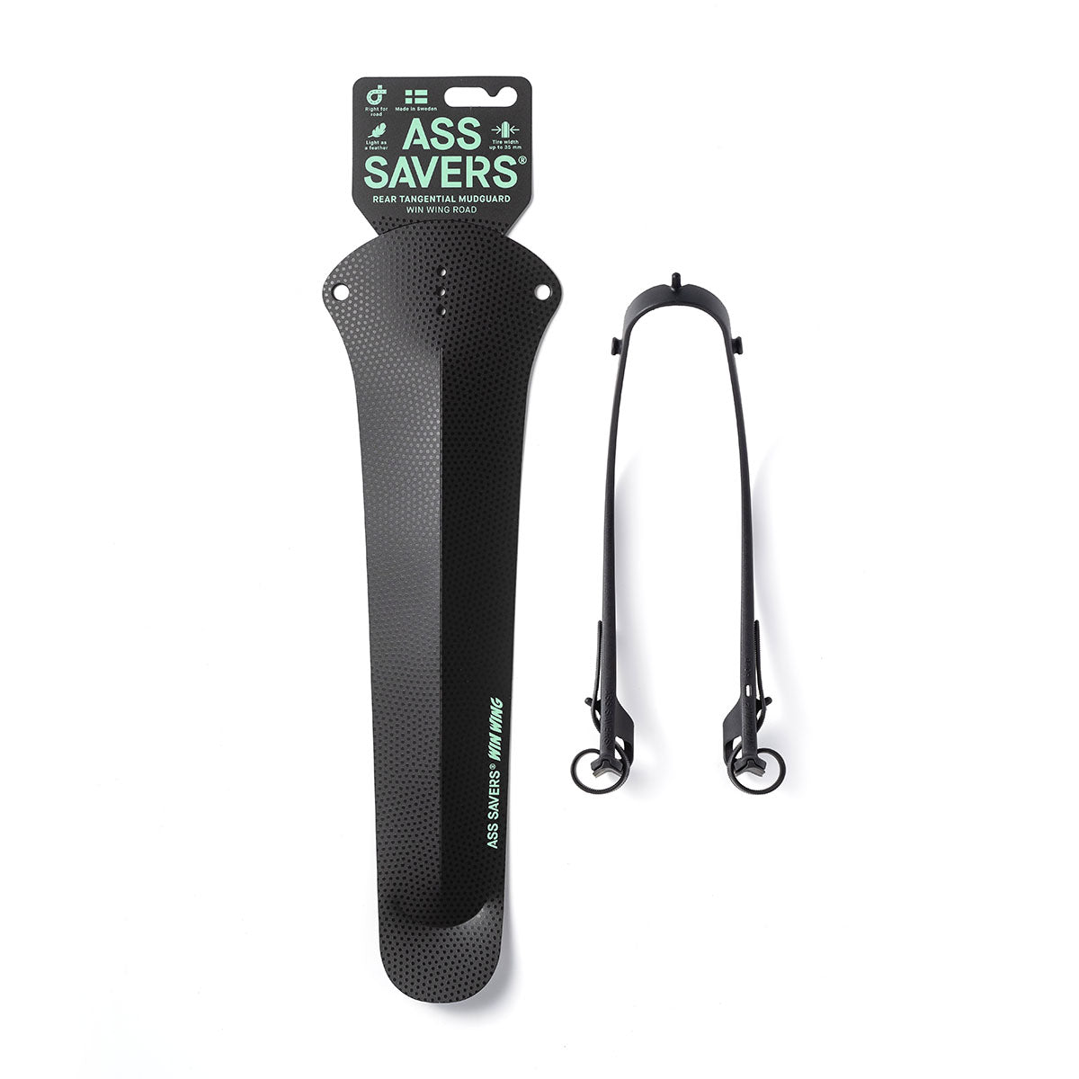 Ass Savers Win Wing 2 Road Rear Mudguard w/ Black Wishbone - Triathlete Store