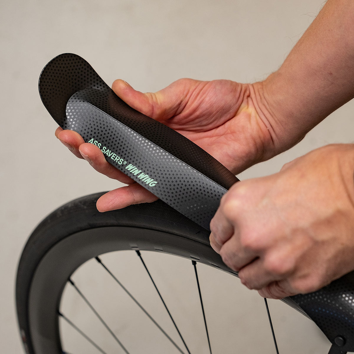 Ass Savers Win Wing 2 Road Rear Mudguard w/ Black Wishbone - Triathlete Store