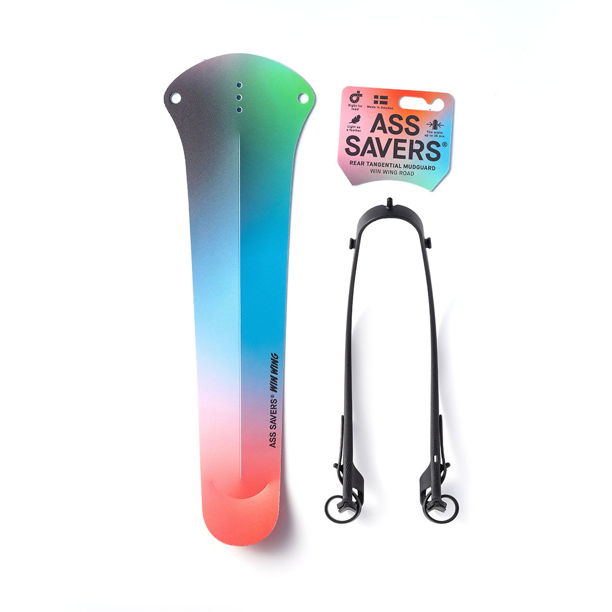 Ass Savers Win Wing 2 Road Rear Mudguard w/ Black Wishbone - Triathlete Store