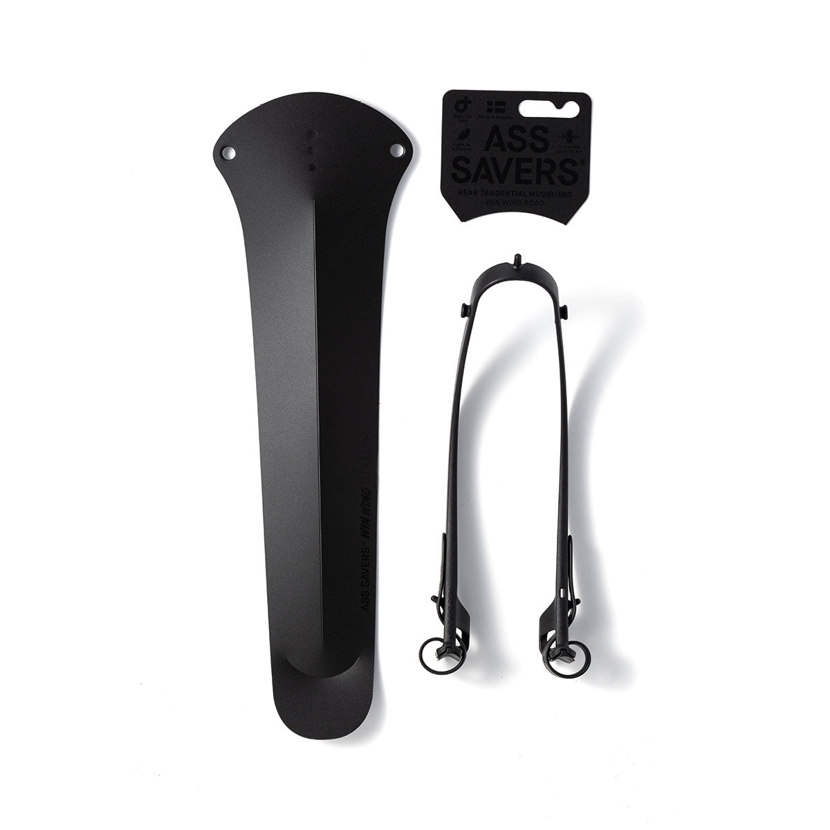 Ass Savers Win Wing 2 Road Rear Mudguard w/ Black Wishbone - Triathlete Store