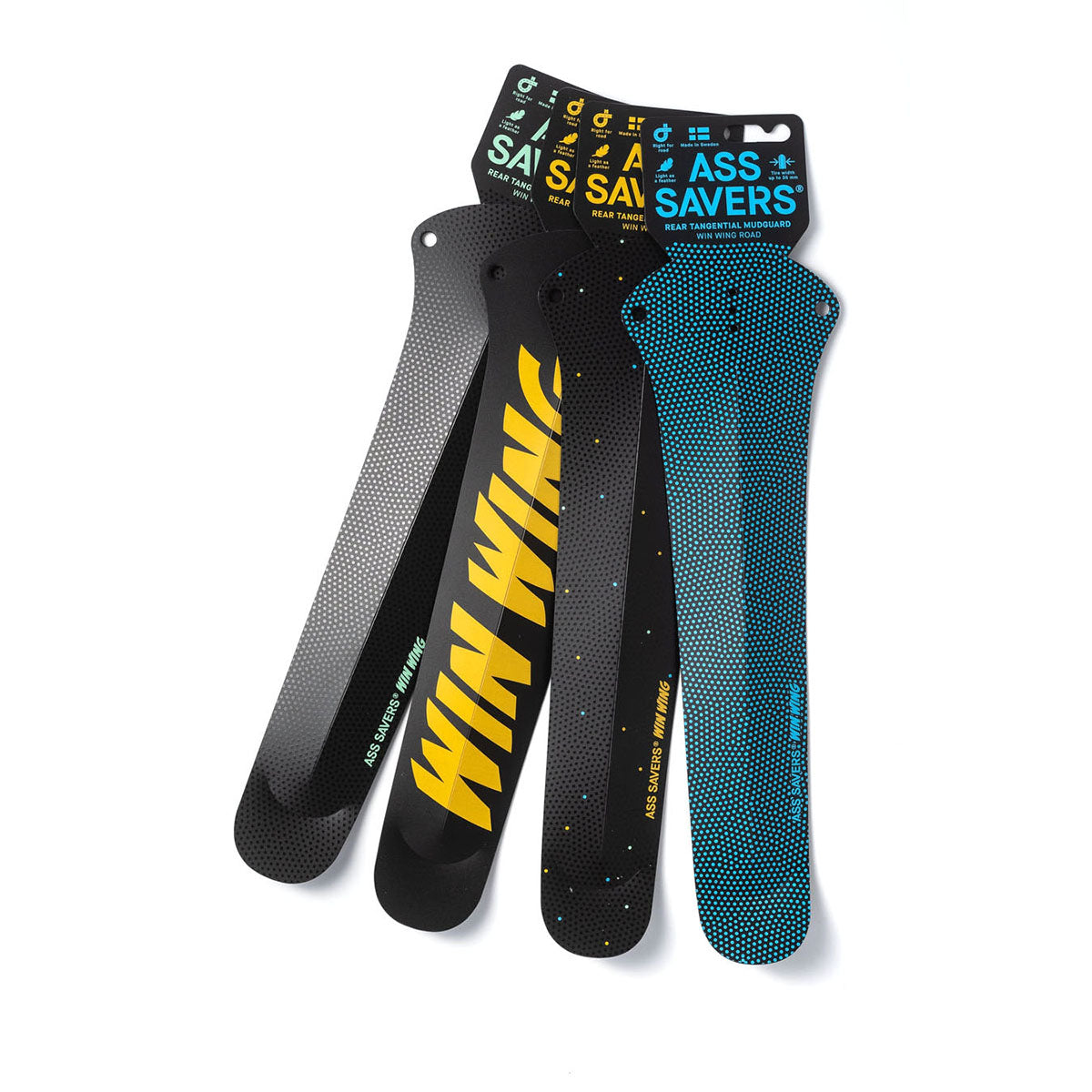 Ass Savers Win Wing 2 Road Rear Mudguard w/ Black Wishbone - Triathlete Store