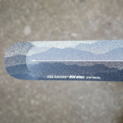 Ass Savers Win Wing 2 Gravel Rear Mudguard w/ Black Wishbone - Triathlete Store
