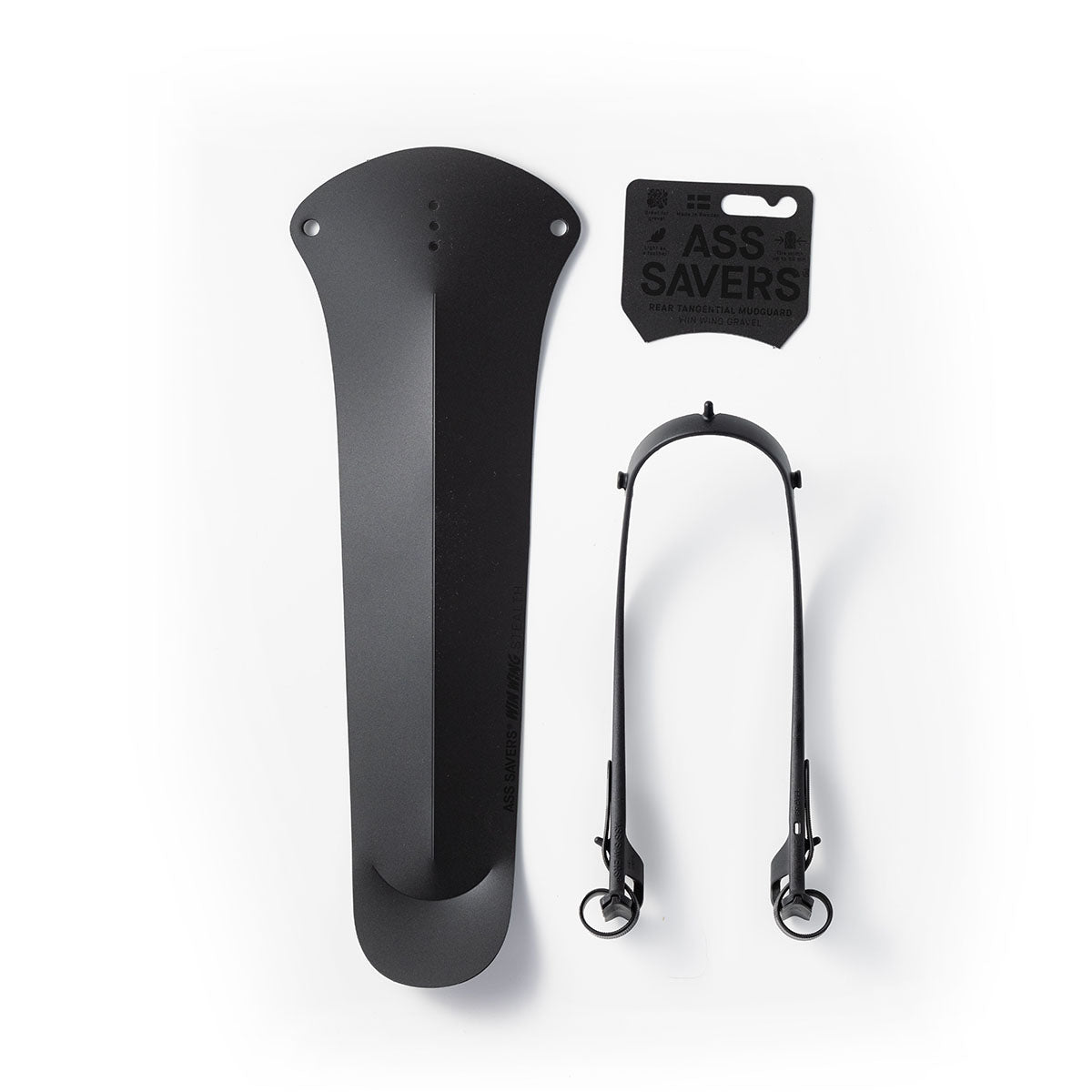 Ass Savers Win Wing 2 Gravel Rear Mudguard w/ Black Wishbone - Triathlete Store