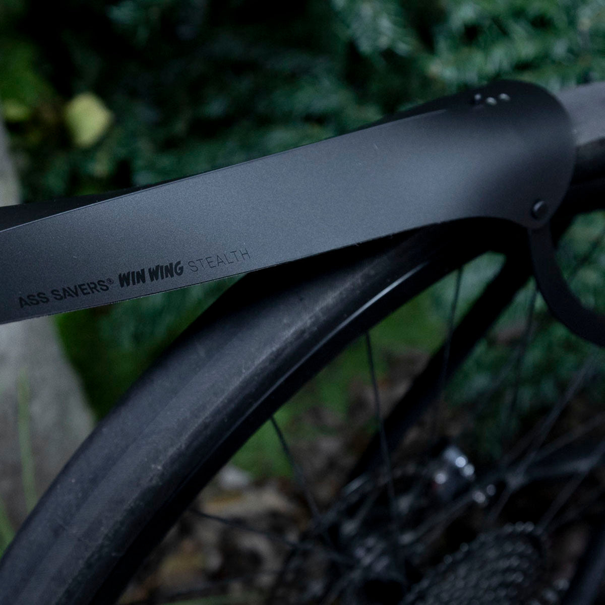 Ass Savers Win Wing 2 Gravel Rear Mudguard w/ Black Wishbone - Triathlete Store