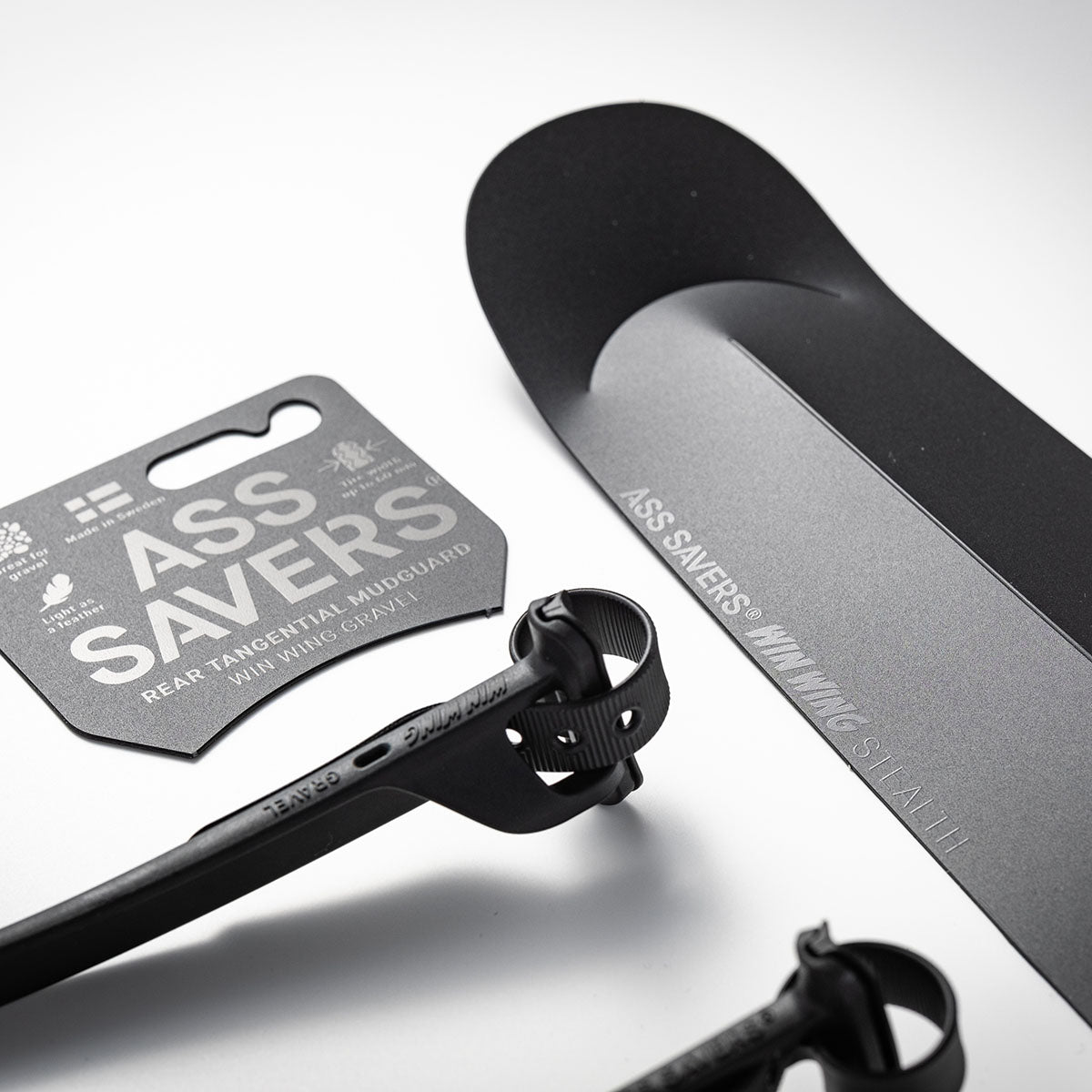 Ass Savers Win Wing 2 Road Rear Mudguard w/ Black Wishbone - Triathlete Store