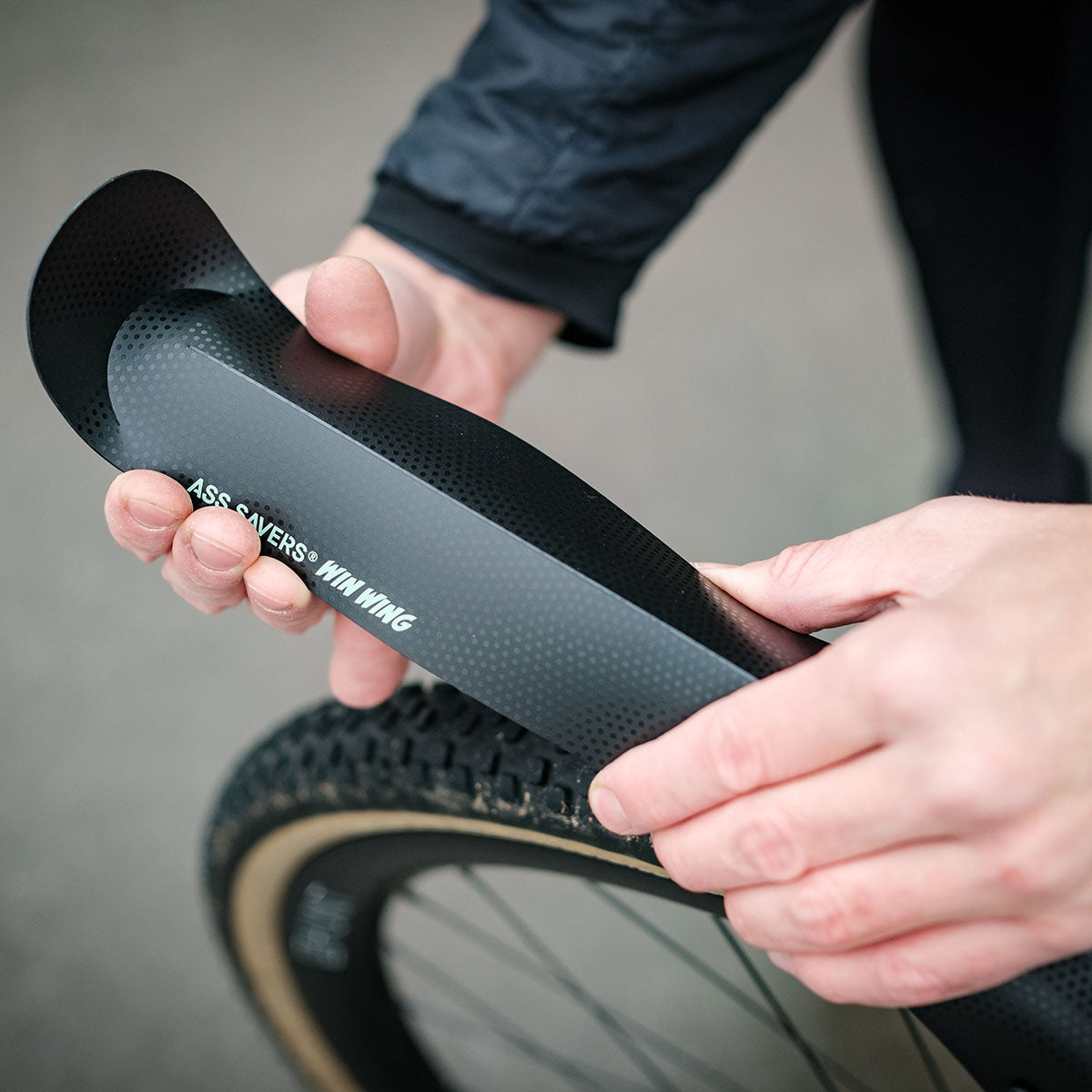Ass Savers Win Wing 2 Road Rear Mudguard w/ Black Wishbone - Triathlete Store