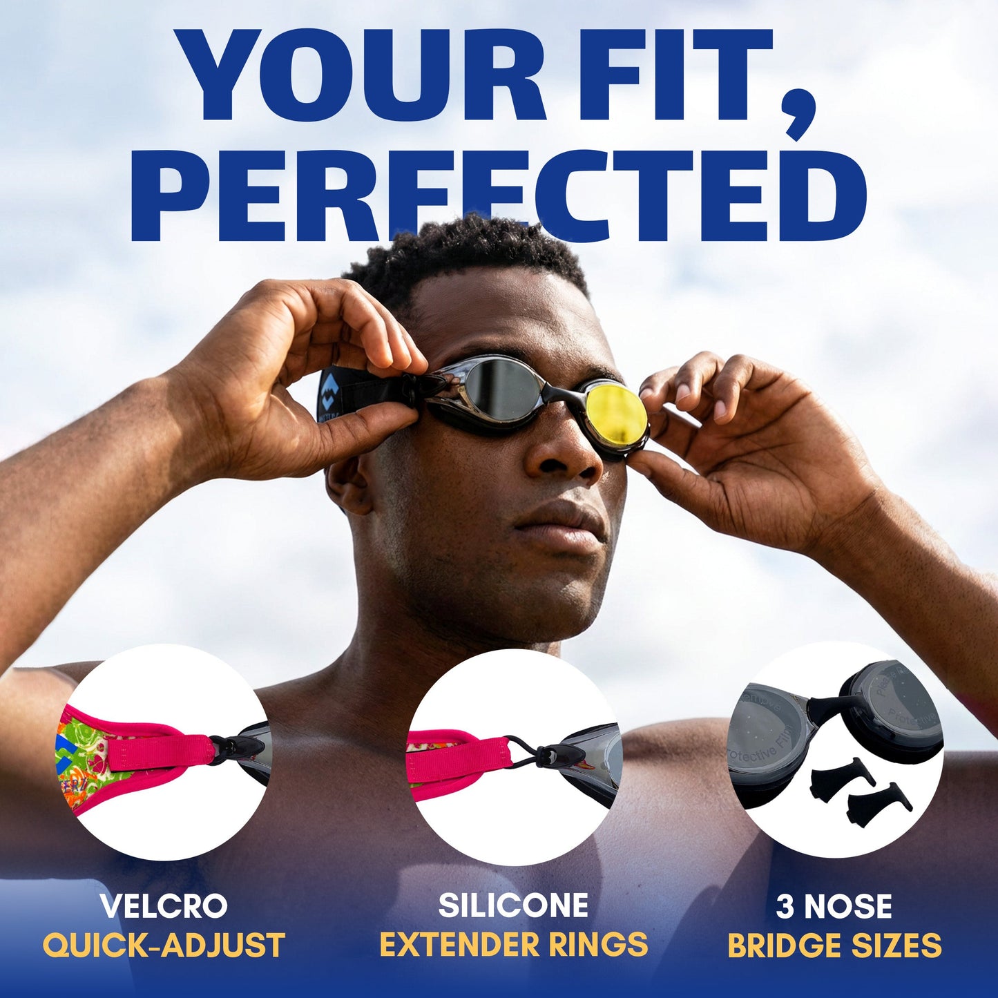 Black Masterz by Frogglez Adult/Teen Swim Goggles