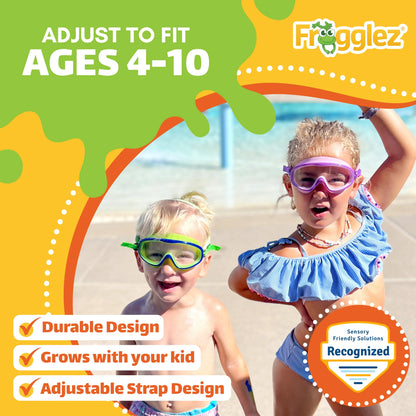Green Solidz Swim Half Mask ages 4-10