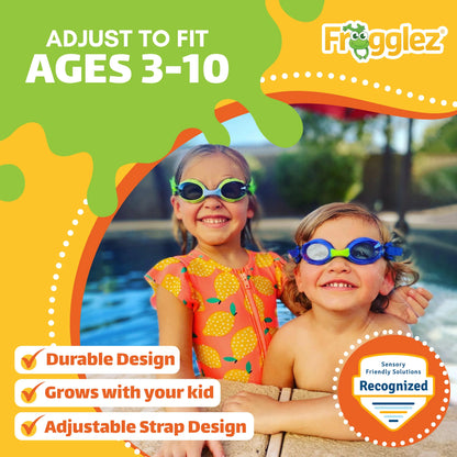 Blue Wavez Kids Swim Goggles