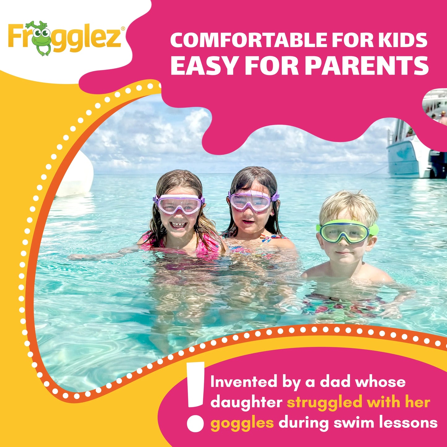 Green Solidz Swim Half Mask ages 4-10