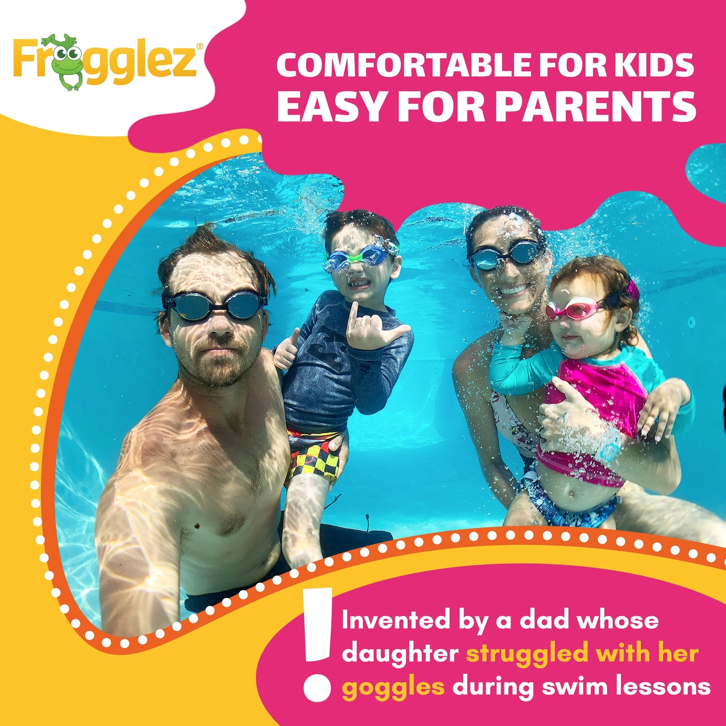 Solid Green Explorerz Kids Swim Goggles