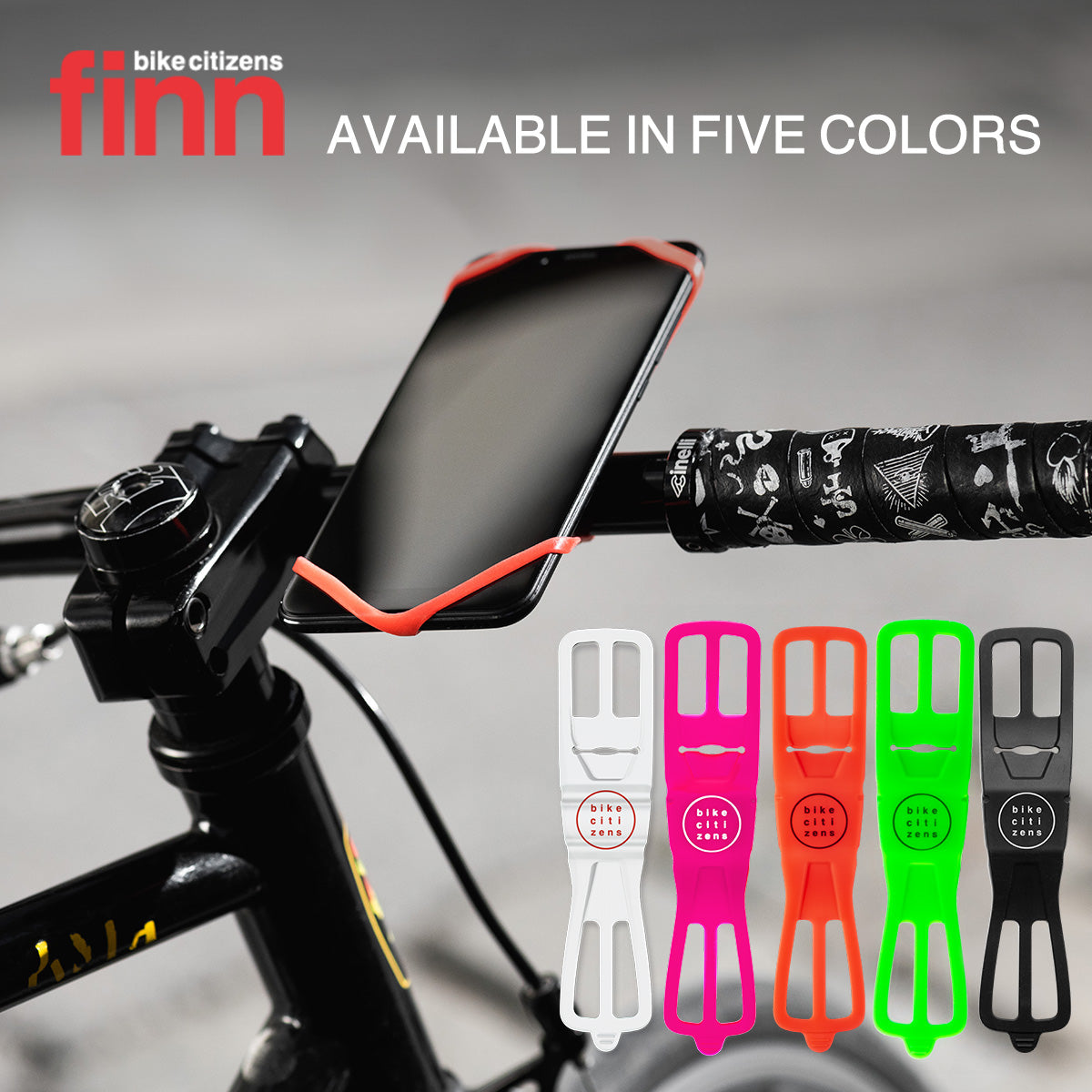 FINN - Universal Bicycle Phone Mount - Pink