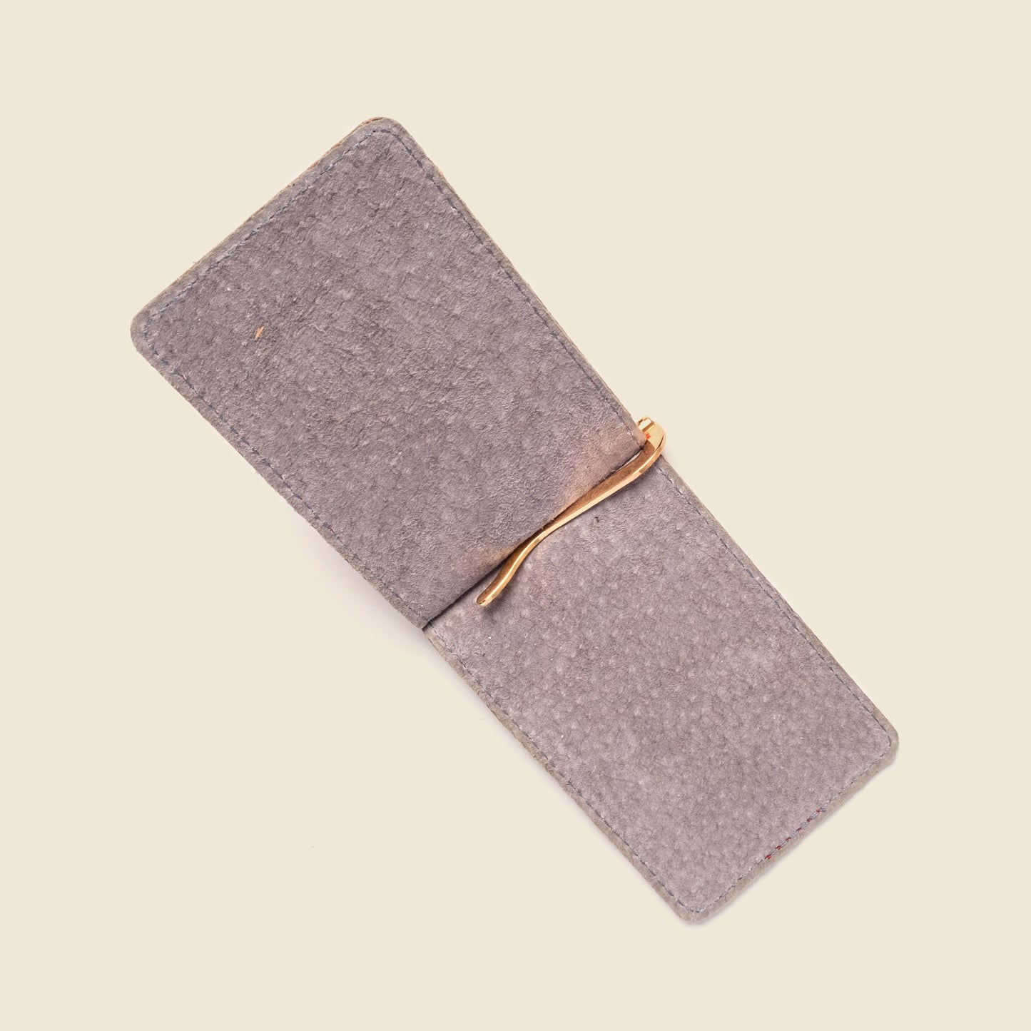 Money Clip Wallet - Red Emboss