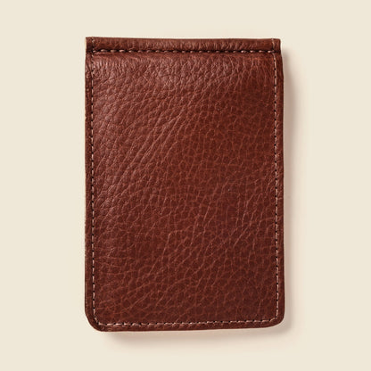 Bifold Money Clip Wallet - Chocolate
