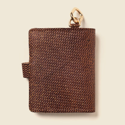 Wallet with Snap and Key Ring - Bronze Glow