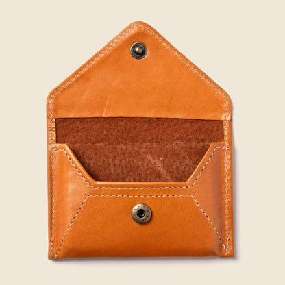 Mini Envelope Wallet With RFID protection - Honey