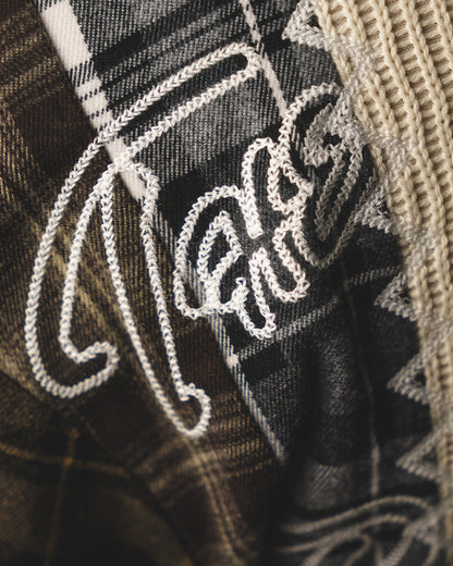 "HARVEST PATCHWORK" KNITTED FLANNEL