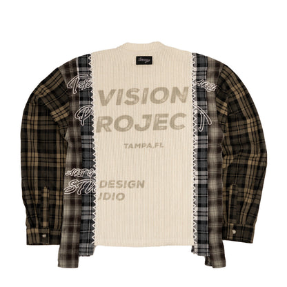 "HARVEST PATCHWORK" KNITTED FLANNEL