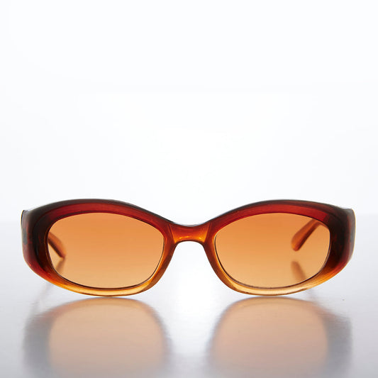 Color Lens Sleek Cat Eye Vintage Sunglasses - Flavia