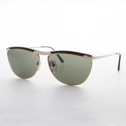 Elegant Sunglass with Rare Brow Bar Design - Fletcher