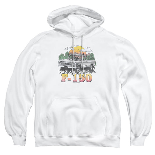 Ford Bronco F150 Mountain Ride Mens Hoodie White Officially Licensed