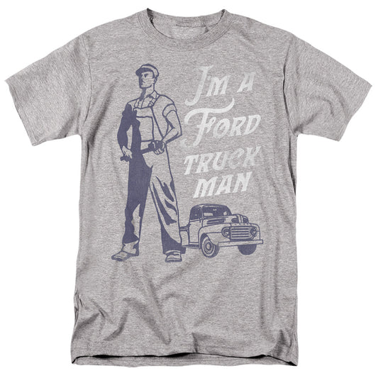 Ford Ford Truck Man Classic Mens T Shirt Athletic Heather Officially Licensed