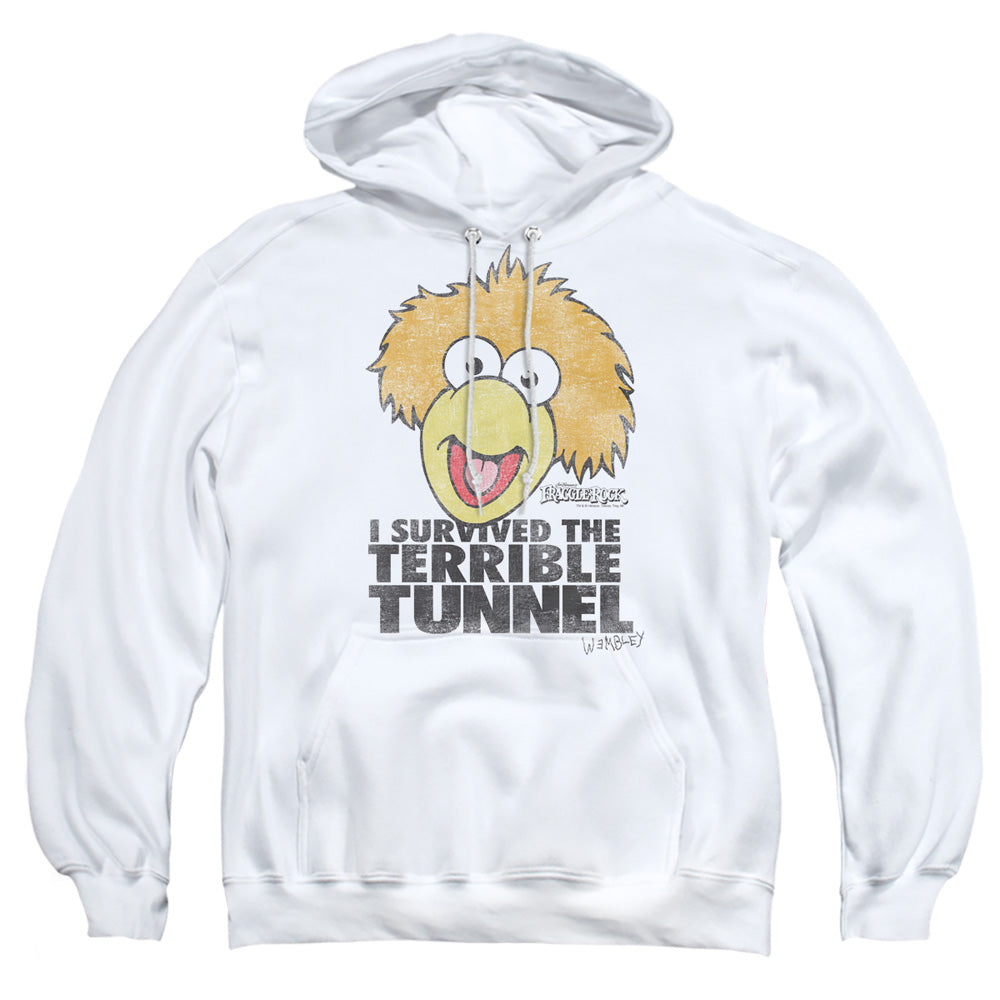 Fraggle Rock Terrible Tunnel Mens Hoodie White